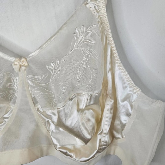 Elomi Kristie Soft Cup Side Support Bra 52H Ivory Wireless 58501 - Picture 3 of 10